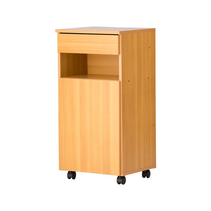 キャビネット キャスター付き サイドワゴン 収納ボックス 扉付き 引出し マルチラック