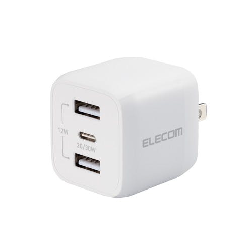 USB Type-C 充電器 PD 対応 出力 32W タイプC ×1 USB A ×2 ホワイト