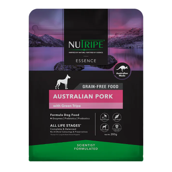 ドッグフード(ドライ) 総合栄養食 ニュートライプ (NUTRIPE) GF 犬【ポーク&グリーントライプ】 【1kg (200g×5袋) 】×1個 NUT3512-5 ペットフード イヌ用【送料込み】