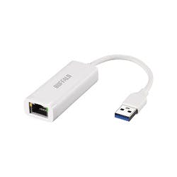 LUA6-U3-AGTE-WH Giga USB3.2 Gen1�Ή� �L��LAN�A�_�v�^�[Type-A�Ή� �l�b�g���[�N�@��