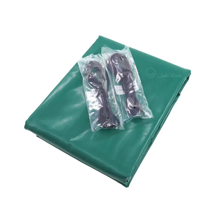 トラックシート グリーン 軽トラック 1号 1.9m×2.1m コードゴム4m×2本付き 軽トラシート エステル帆布 荷台シート