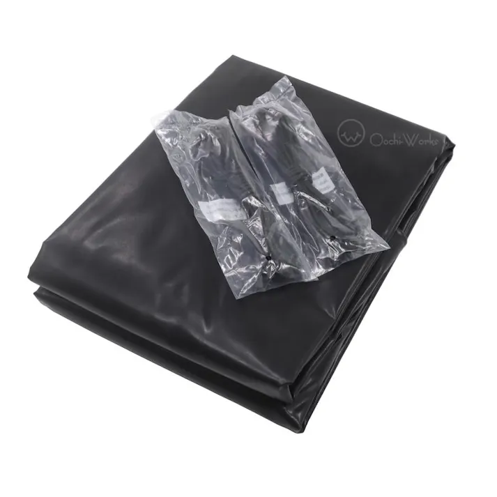 トラックシート ブラック 2号 2.1m×2.7m コードゴム4m×2本付き ダブルキャブ エステル帆布 荷台カバー 荷台シート