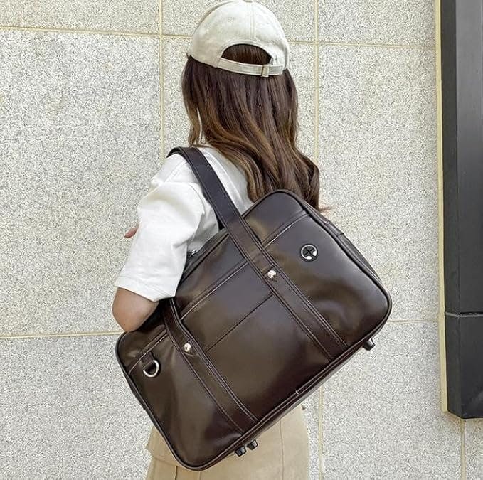 スクールバッグ 高校生 合皮 スクバ 女子 高校生 ボスドンバッグ 学生