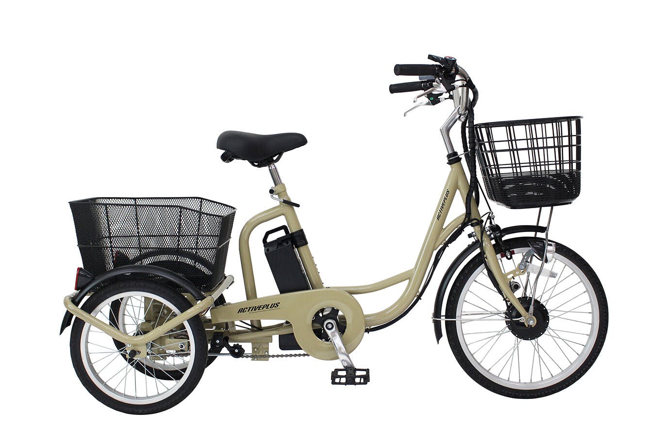 ノーパンク電動アシスト三輪自転車    【送料込み】 ＃4562369182699 flife