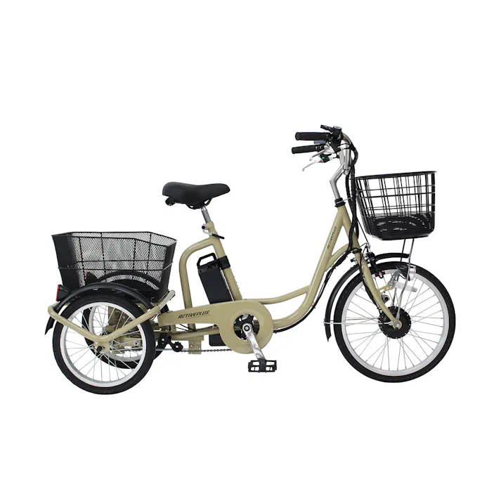 ノーパンク電動アシスト三輪自転車 【送料込み】 #4562369182699 flife