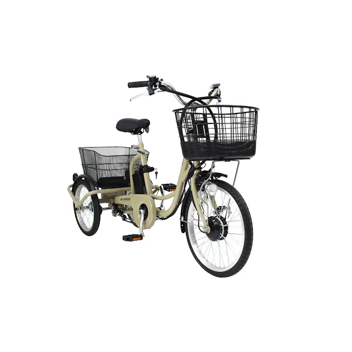 ノーパンク電動アシスト三輪自転車 【送料込み】 #4562369182699 flife