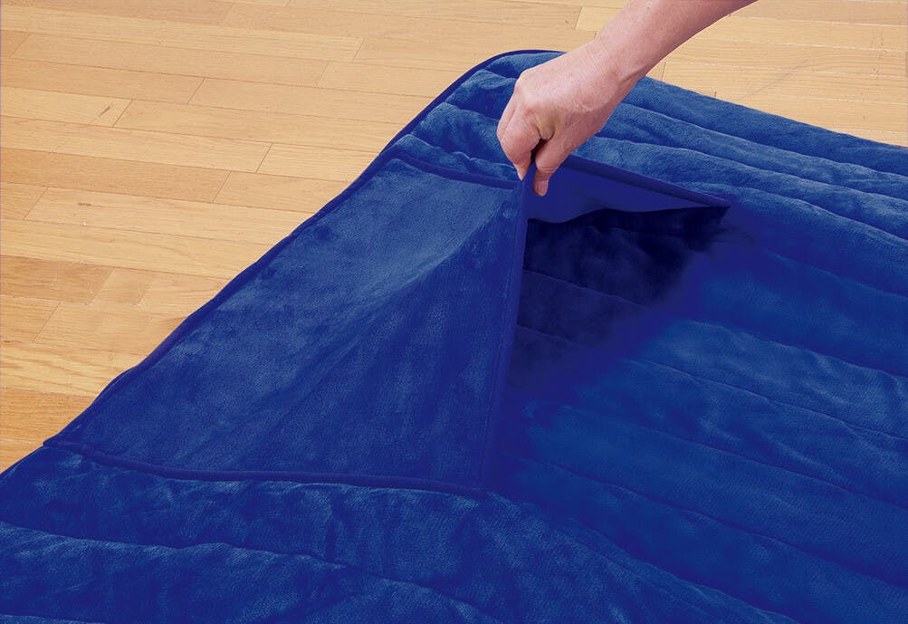 遠赤綿入り暖かボアかいまき布団 足ポケット付き 【2色組】【ワイン+