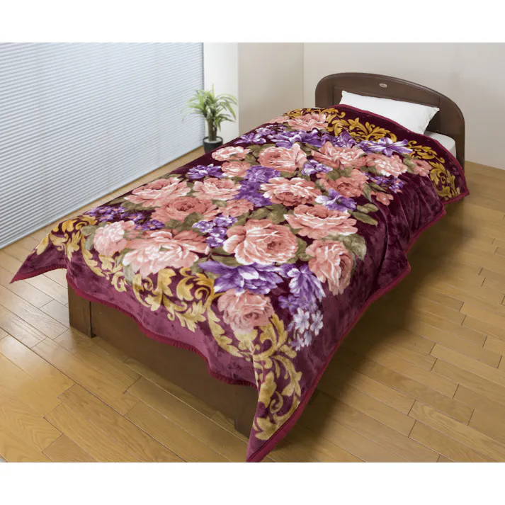 豪華な花柄ニューマイヤー毛布4枚組 【送料込み】 #4589978833217 flife