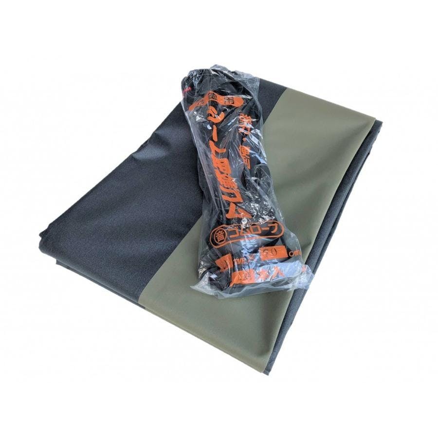 トラックシート ブラック&OD(国防色) 2.3m×3.5m 2tトラック エステル帆布 ゴム10本付