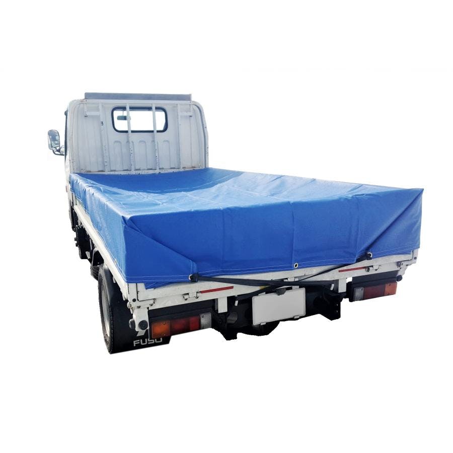 トラックシート 2.3m×3.5m ブルー エステル帆布 1.5tトラック