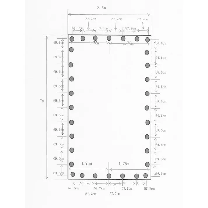 トラックシート グリーン 3.5m×7.0m 4tトラック ゴムバンド20本付 エステル帆布製 荷台シート 荷台カバー 大型用 大型コンテナ 産廃用シート 産廃用コンテナ