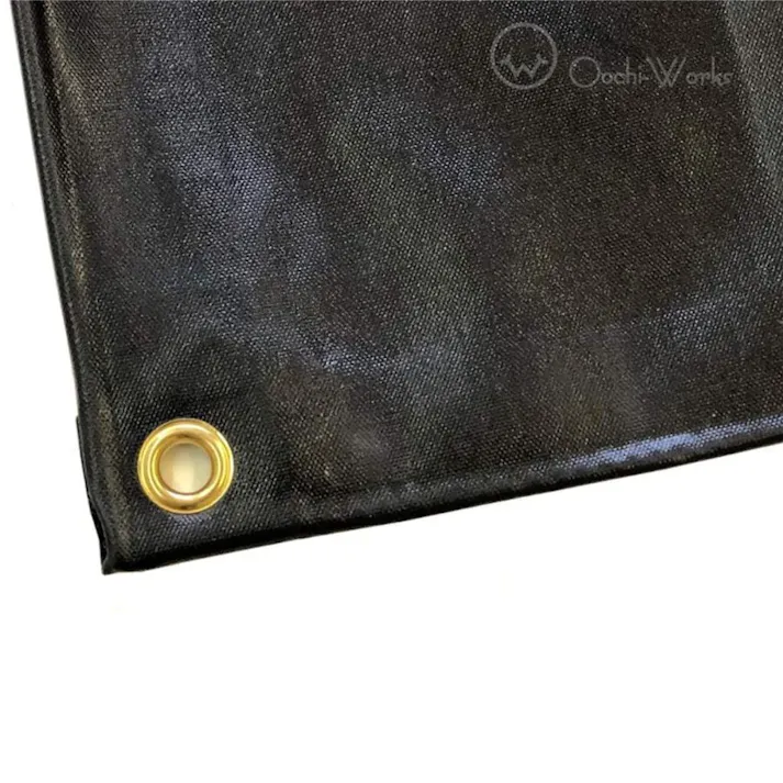 トラックシート ブラック 3.5m×7.0m 4tトラック ゴムバンド20本付 エステル帆布製 荷台シート 荷台カバー 大型コンテナ 産廃用シート 産廃用コンテナ