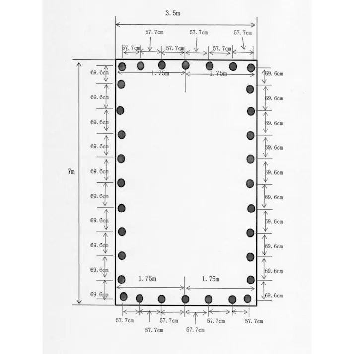 トラックシート グレー 3.5m×7.0m 4tトラック ゴムバンド20本付 エステル帆布製 荷台シート 荷台カバー 大型用 大型コンテナ 産廃用シート 産廃用コンテナ