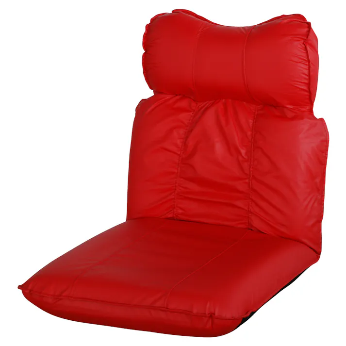 日本製 レザー調リクライニング座椅子 マーサ 【レッド】 【送料込み】 #4571371220497 flife