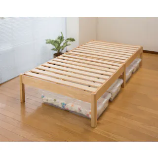 組立簡単天然木すのこベッド 【送料込み】 #4589978102009 flife