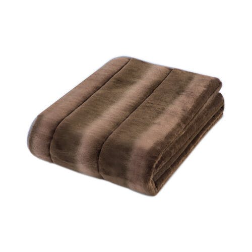 日本製 温泉毛布（R）泉大津産ボリューム敷パッド 【ブラウン】  【送料込み】 ＃a3122010 flife