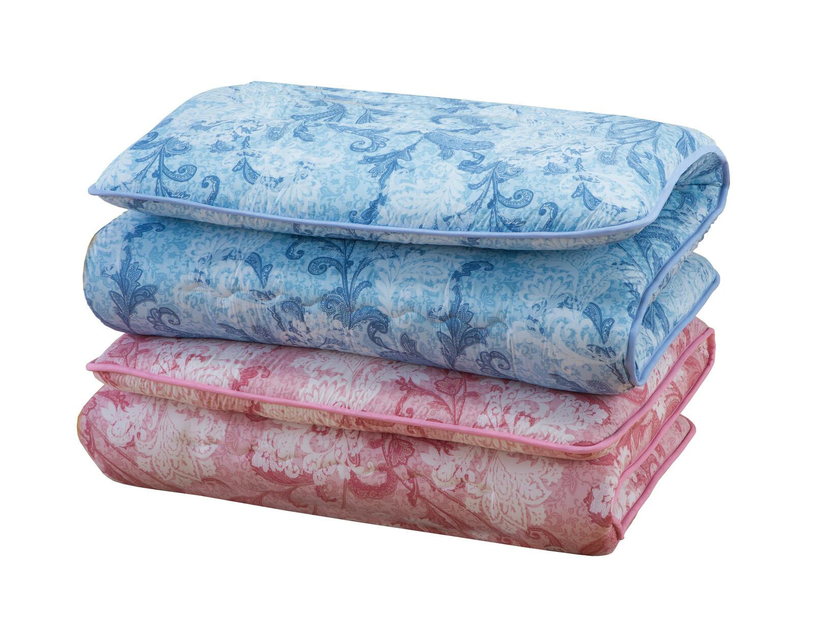 日本製 防ダニ・抗菌防臭加工ボリュームバランス敷布団 【シングル2色組】【ピンク+ブルー】 【送料込み】 ＃a32060 flife