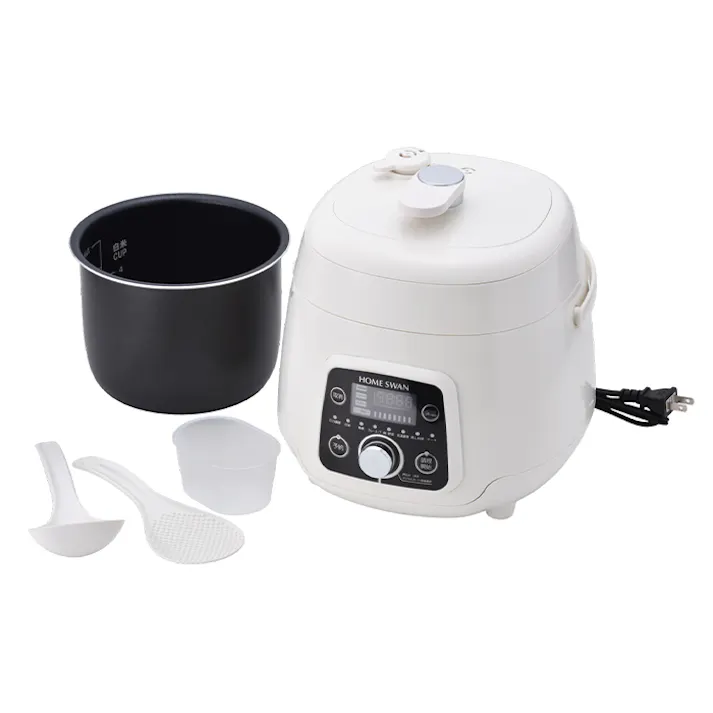 電気圧力鍋 2.5L 電気鍋 圧力鍋 コンパクト 小型 圧力調理 タイマー 手軽 時短 保温 便利 調理家電 角煮 カレー 煮物