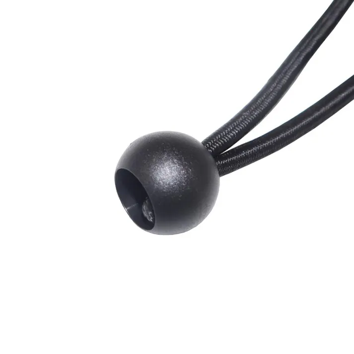 トラック用ゴムバンド 10本セット 太さ5mm×長さ30cm ボール止めバンジーコード 黒 シートゴム