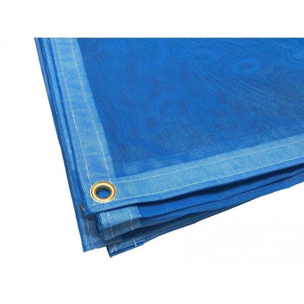 トラックネット 3.0ｍ×4.5ｍ ブルー 170g/m2 厚手 アームロールコンテナ 産廃用ネット コンテナ用ネット