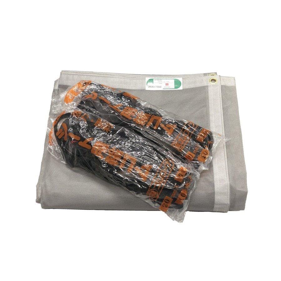 トラックネット 大型コンテナ用 3.6ｍ×7.5ｍ グレー 170g/m2 厚手 アームロールコンテナ