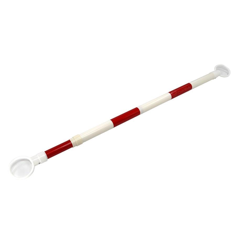 伸縮コーンバー 10本セット 赤/白 スライドバー カラーコーン用バー 【送料無料】