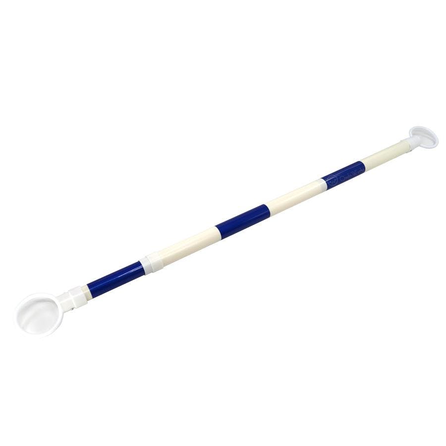 伸縮コーンバー 10本セット 青/白 スライドバー カラーコーン用バー 【送料無料】