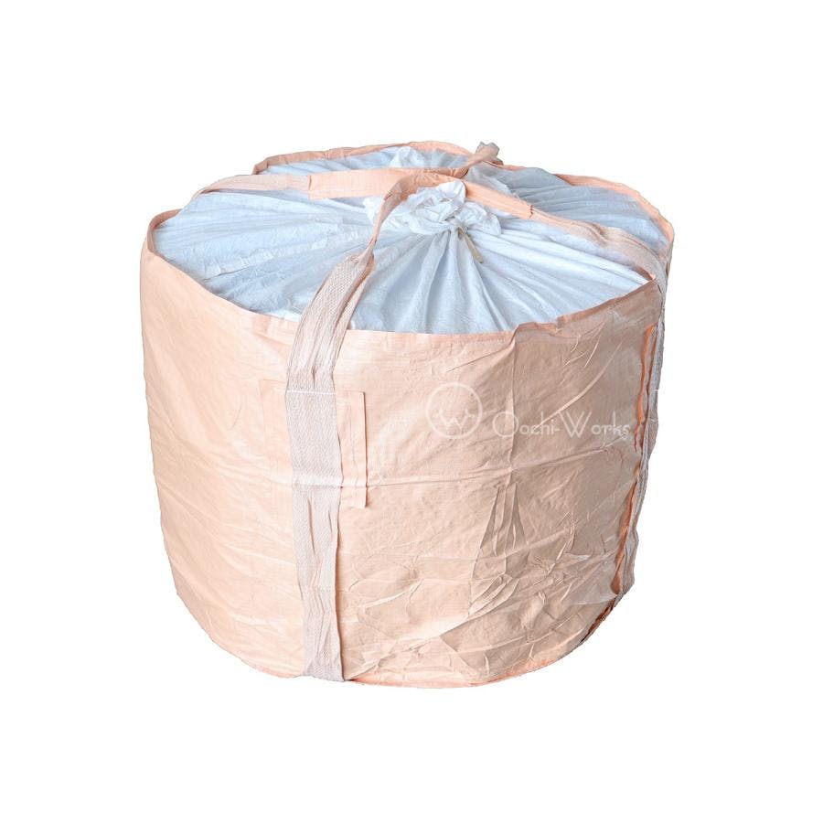 フレコンバッグ 500kg用 10枚入 丸型ハーフサイズ バージン原料100％ コンテナバッグ 【送料無料】