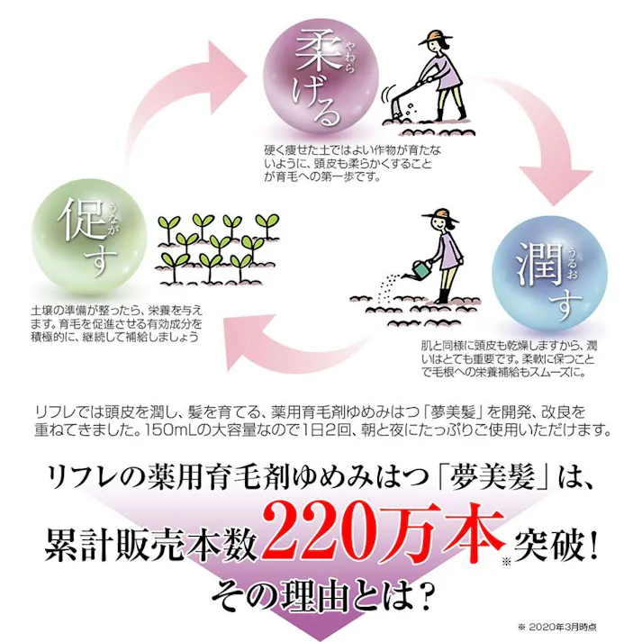 【薬用育毛剤 夢美髪(ゆめみはつ) 3個セット】 ちあふる 髪を支える土台の頭皮をケア!育毛・薄毛・脱毛予防・発毛促進 3つの有効成分と保湿成分を配合 潤いを与えて髪が育ちやすい環境へ 抜け毛 かゆみ 日本製 医薬部外品 JAN:4560258562027