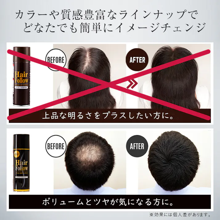【ヘアフォロー ブラック】 ちあふる スプレーするだけで自然にボリュームアップ!気になる薄毛・白髪をカバー 定着剤不要のミクロパウダー 潤い成分配合 シャンプーで簡単に落ちる 男女兼用 スタイリング 日本製 JAN:4989409090385