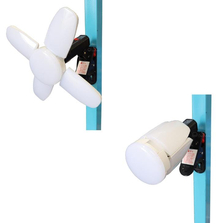 スーパールミネX60CL LED電球付きクリップランプ SLX-60CL 屋内用 作業灯 WING ACE ウィングエース 【送料無料】