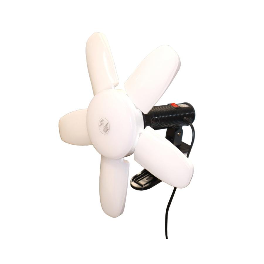 ルナ 6300 LED作業灯 60W LED-L60W-ST LUNA6300 矢田電気 LED電球付クリップランプ 展開式5枚羽根 屋内用 【送料無料】