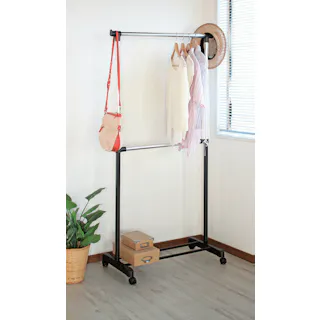 伸縮式頑丈2段ハンガー ハンガーポール 【送料込み】 #4560243378091 flife