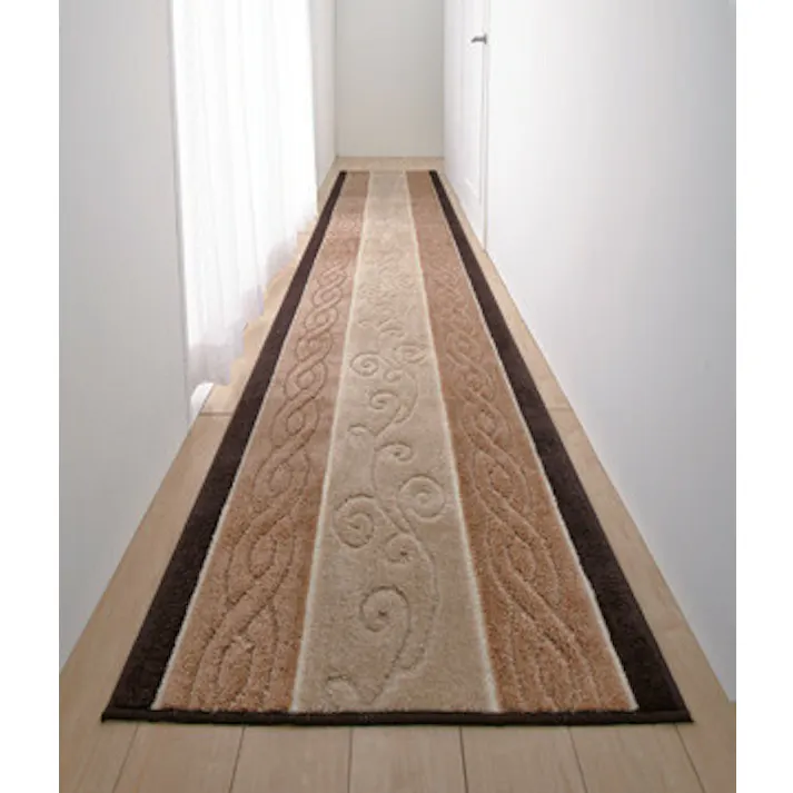 日本製 ふかふかロングパイル廊下敷 【80×440cm】【ベージュ】 【送料込み】 #4589978826370 flife