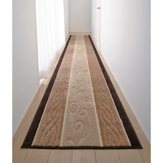 日本製 ふかふかロングパイル廊下敷 【65×440cm】【ベージュ】 【送料込み】 #4589978826875 flife