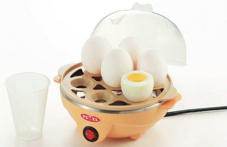 電気たまごゆで器   ゆで卵 半熟卵 1度に卵7個 【送料込み】 ＃4975192082096 flife