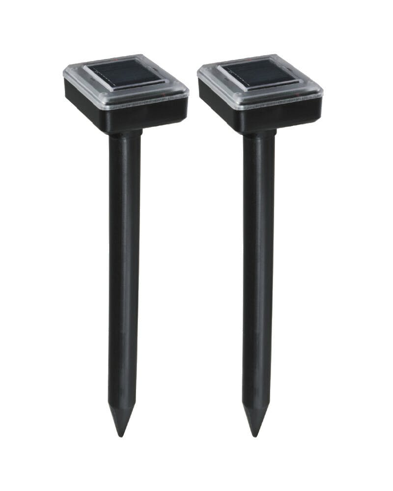 ソーラー式モグラ撃退器  【2本組】  【送料込み】 ＃4989918504533 flife