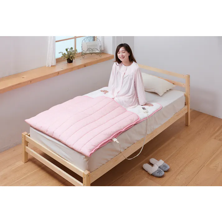 足入れポケット付きホットマット 【ロングタイプ】【ピンク】 【送料込み】 #4571427035754 flife