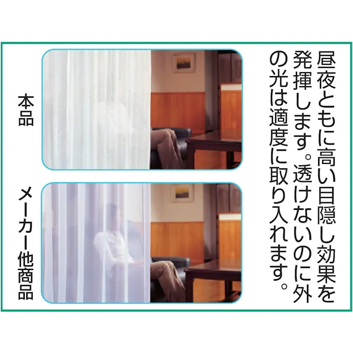 1年中快適省エネレースカーテン 【100×88cm・2枚組】【無地】 【送料込み】 #4589978827889 flife