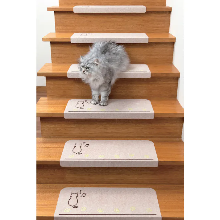 光る吸着階段マット15枚組 折り曲げ付き 【アイビー】 【送料込み】 #4973381137213 flife