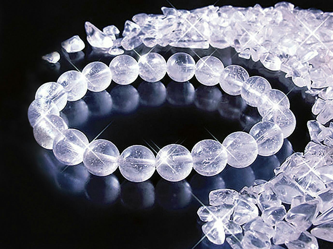 ヒマラヤ水晶ブレス＆浄化チップ    【送料込み】 ＃a23425 flife