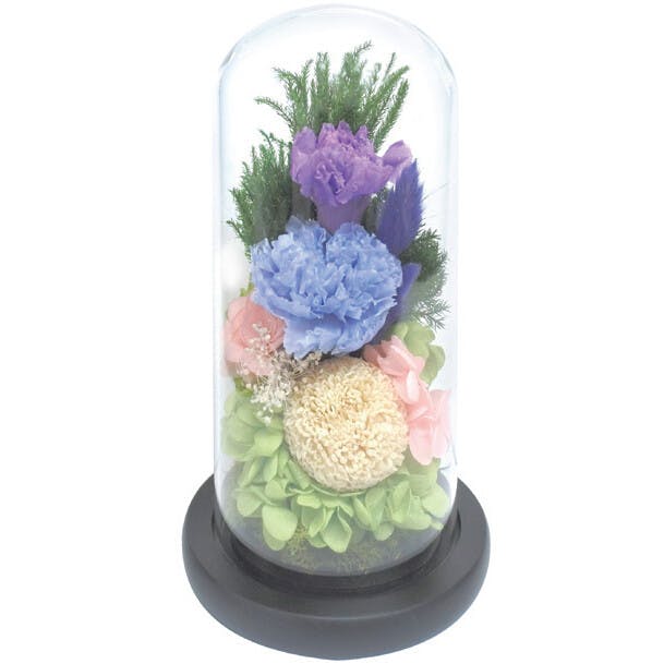 ドーム型プリザーブド仏花 【ピンク系】 【送料込み】 ＃a2906310