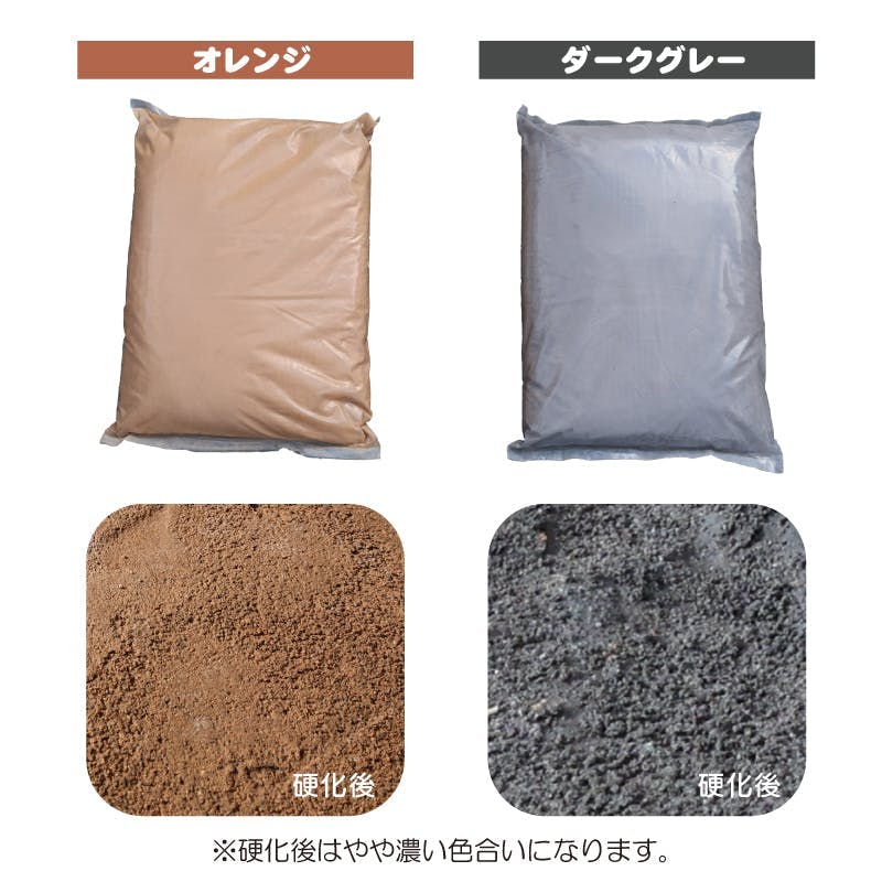 固まる防草砂】ダークグレー 15kg 10L 水で固まる土 マサファルト 珪砂