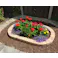 レンガ 置くだけ 花壇 ブロック 楕円 レンガ 1190×650mm クリームカラーセット 庭 ガーデニング 並べるだけ 花壇用 ピンコロ コンクリート レンガブロック 簡単 diy 土留め おしゃれ かわいい