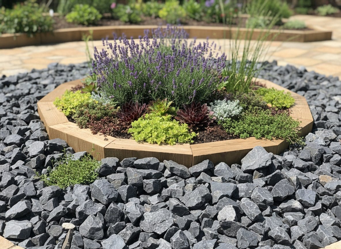 砕石 大 大きめ 黒 グレー ウエスタンブラック 20kg 50mm 前後 約40