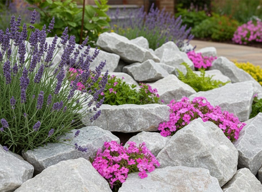 庭石 白 ロックガーデン 庭 石 割栗石 岩 ホワイトロック 20kg 大理石