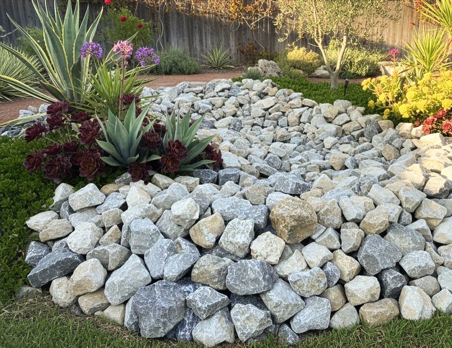 庭石 ロックガーデン 庭 石 岩 割栗石 キャッスルロッカリー 20kg 自然