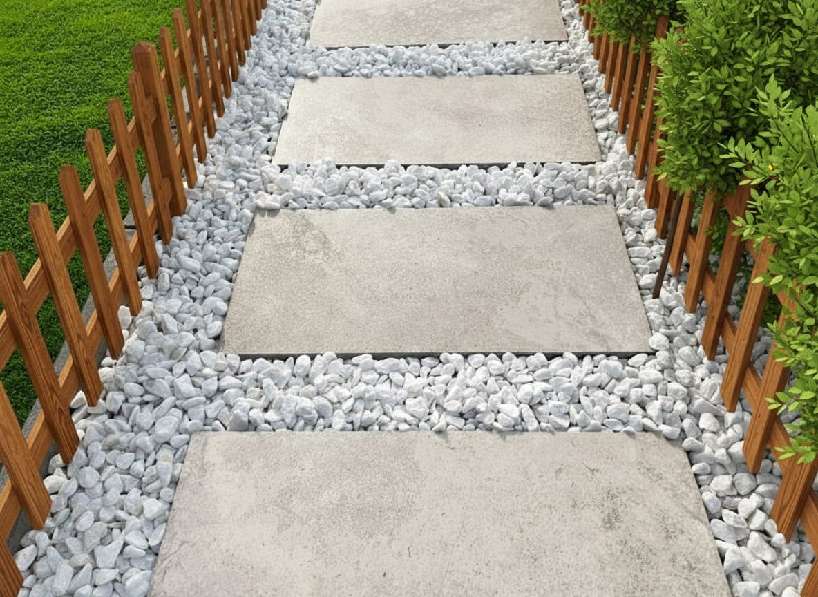 タイル 平板 敷石 シルバーグレー 2枚セット 20mm厚 厚物 自然石風