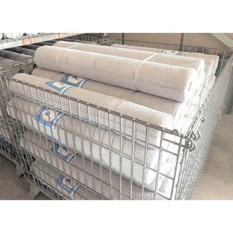山口)未使用 エビス印金網　ビニール亀甲金網 1ｍｘ50ｍ 線径＃25 網目10mm ▲C231012N07 KK12C　FCY Amazon.co.jp: 白ビニール亀甲金網 #25×10mm×910×25M 園芸用金網 防