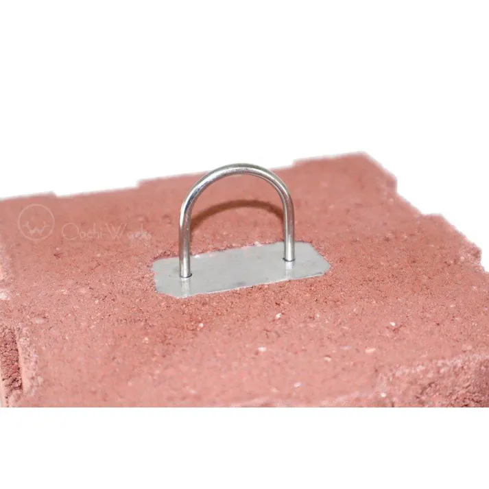 ウェイトブロック レッド 2個セット リング付きウェイト ガーデンウェイト 【送料無料】